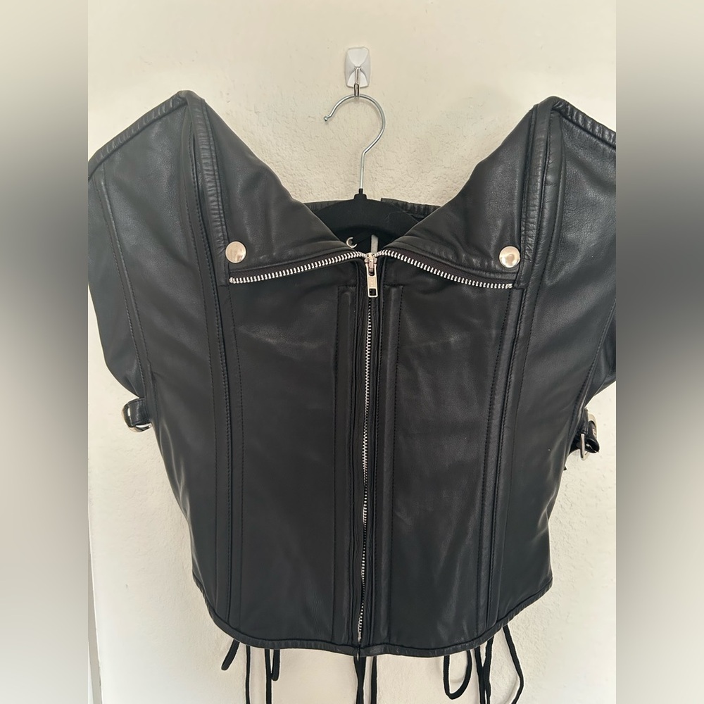 Leather corset